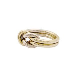 Bague CARTIER "Noeud d'Héraclès" en or jaune et or blanc - Castafiore