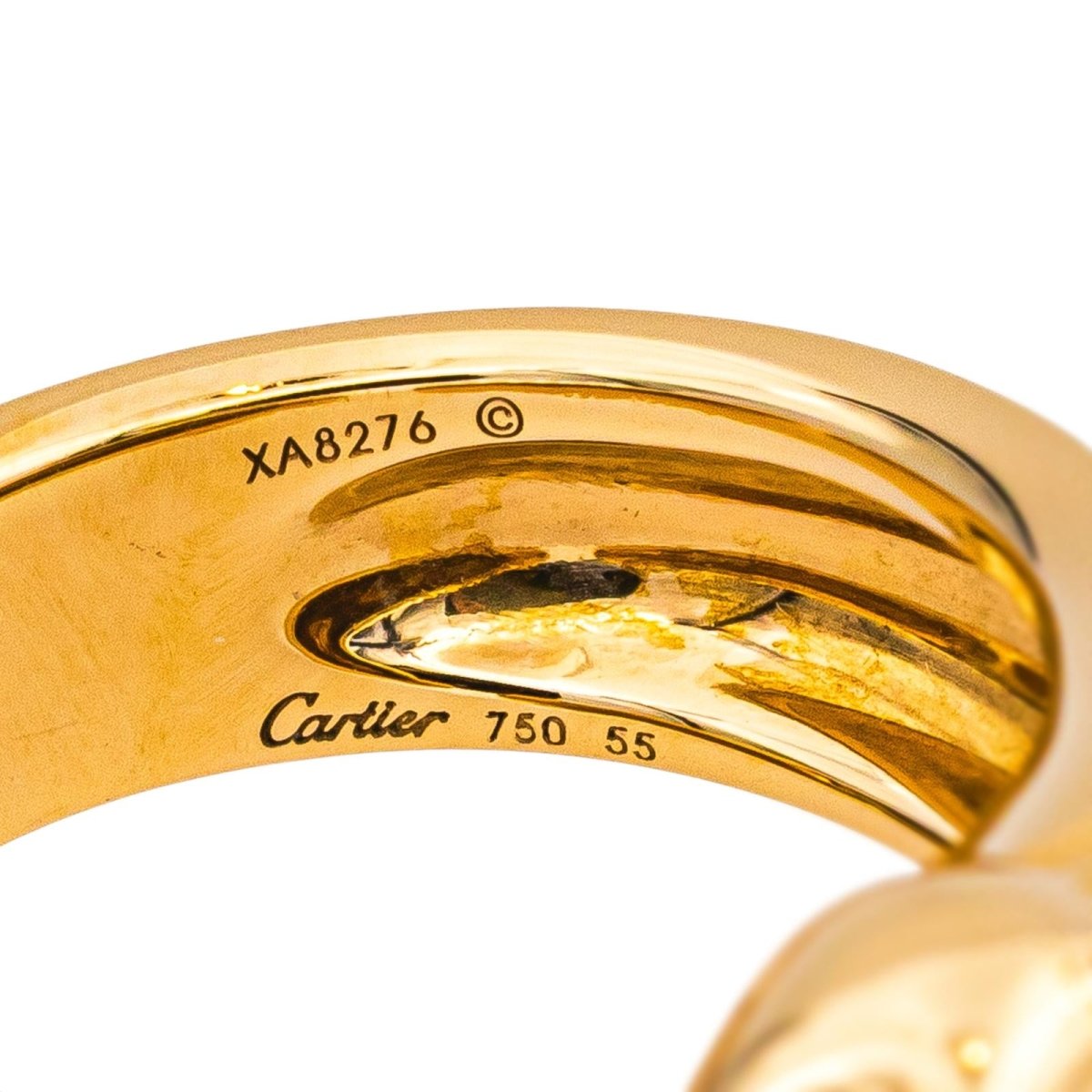 Bague CARTIER "Panthère" en or jaune, tsavorites et onyx - Castafiore