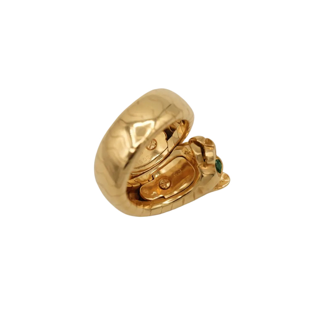 Bague CARTIER, Panthère La Carda en or jaune , tsavorite et onyx - Castafiore