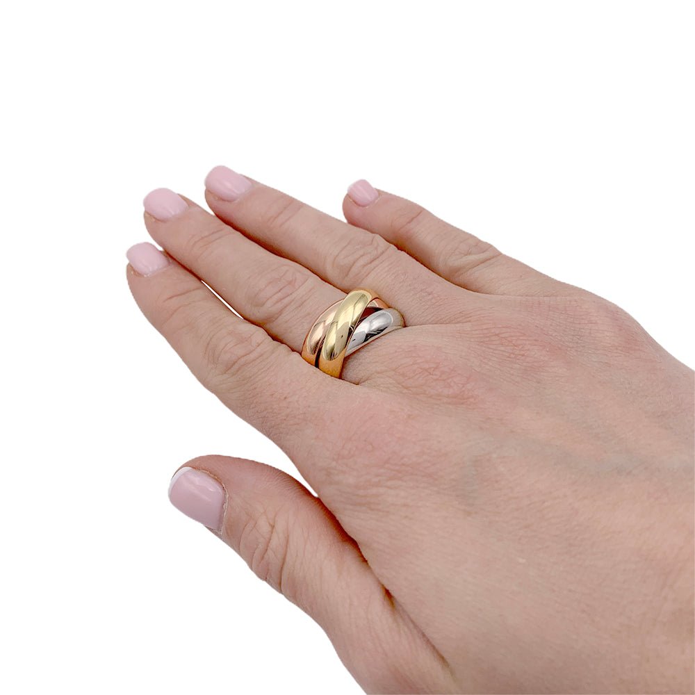 Bague Cartier "Trinity" 3 ors, grand modèle - Castafiore