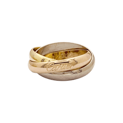 Bague CARTIER "Trinity Classique" en or blanc, or jaune et or rose - Castafiore