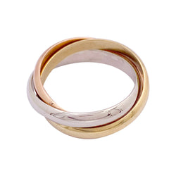 Bague Cartier, "Trinity Classique", trois ors. - Castafiore