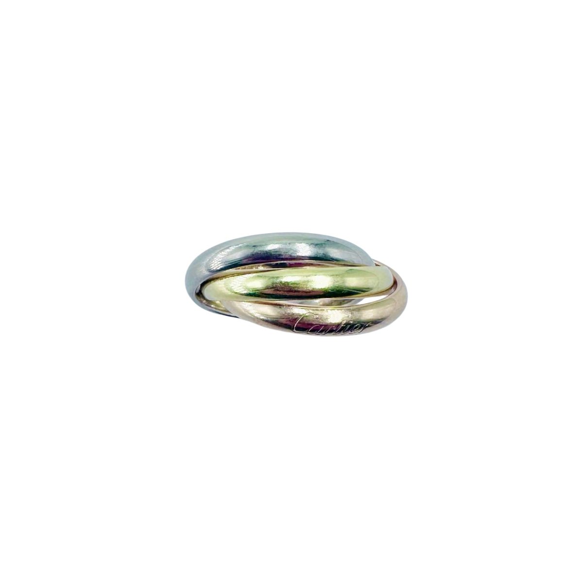 Bague CARTIER "Trinity" en or blanc, or jaune et or rose - Castafiore