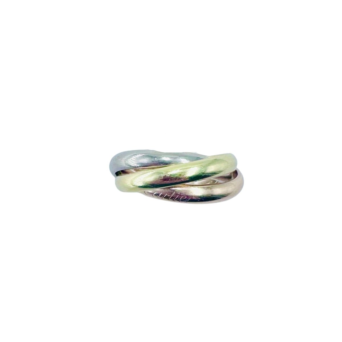 Bague CARTIER "Trinity" en or blanc, or jaune et or rose - Castafiore