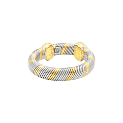 Bague CARTIER "Trinity" en or jaune, or blanc, or rose et acier - Castafiore