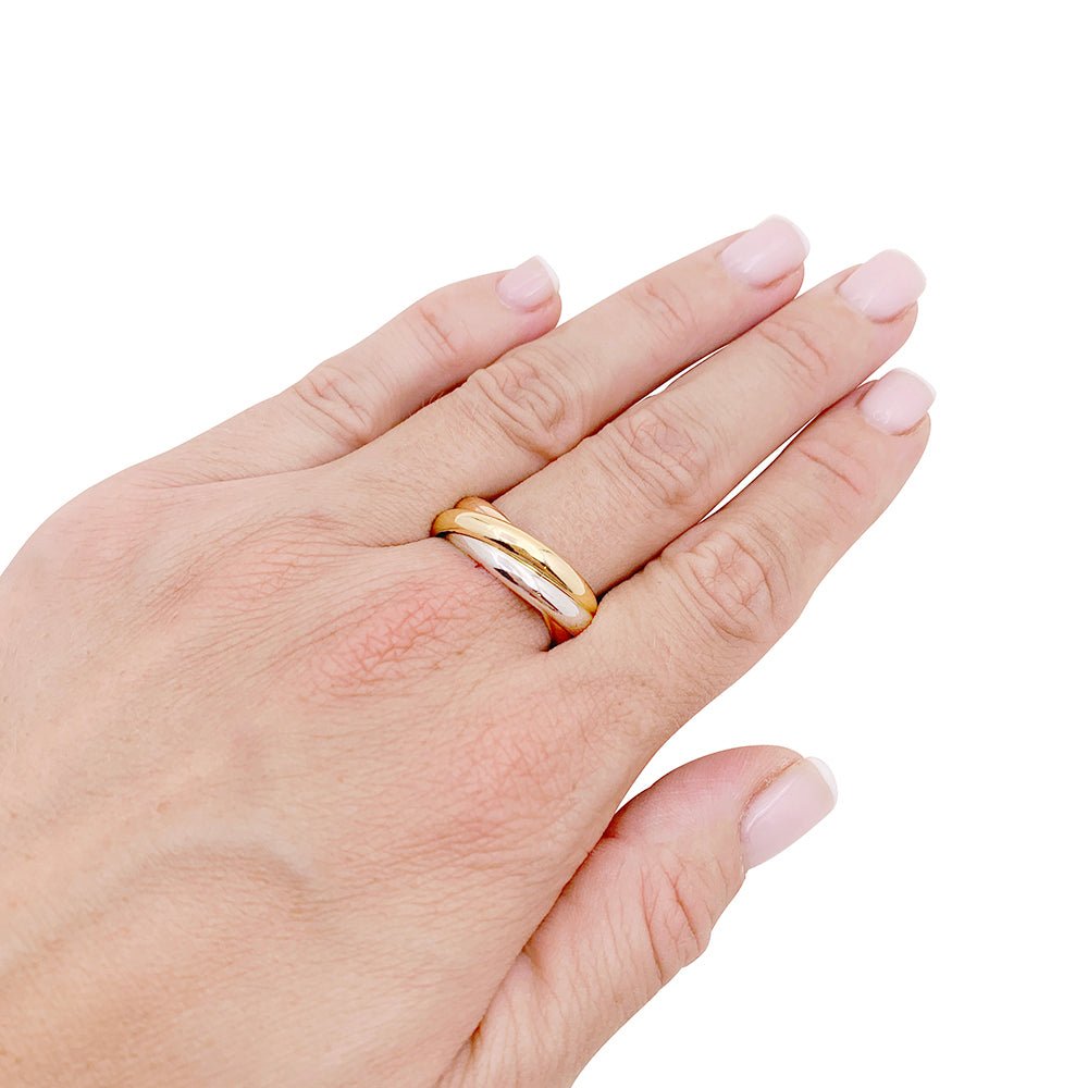 Bague Cartier "Trinity" en trois ors - Castafiore