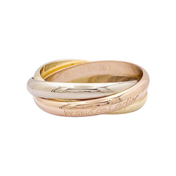 Bague Cartier "Trinity" trois ors. - Castafiore
