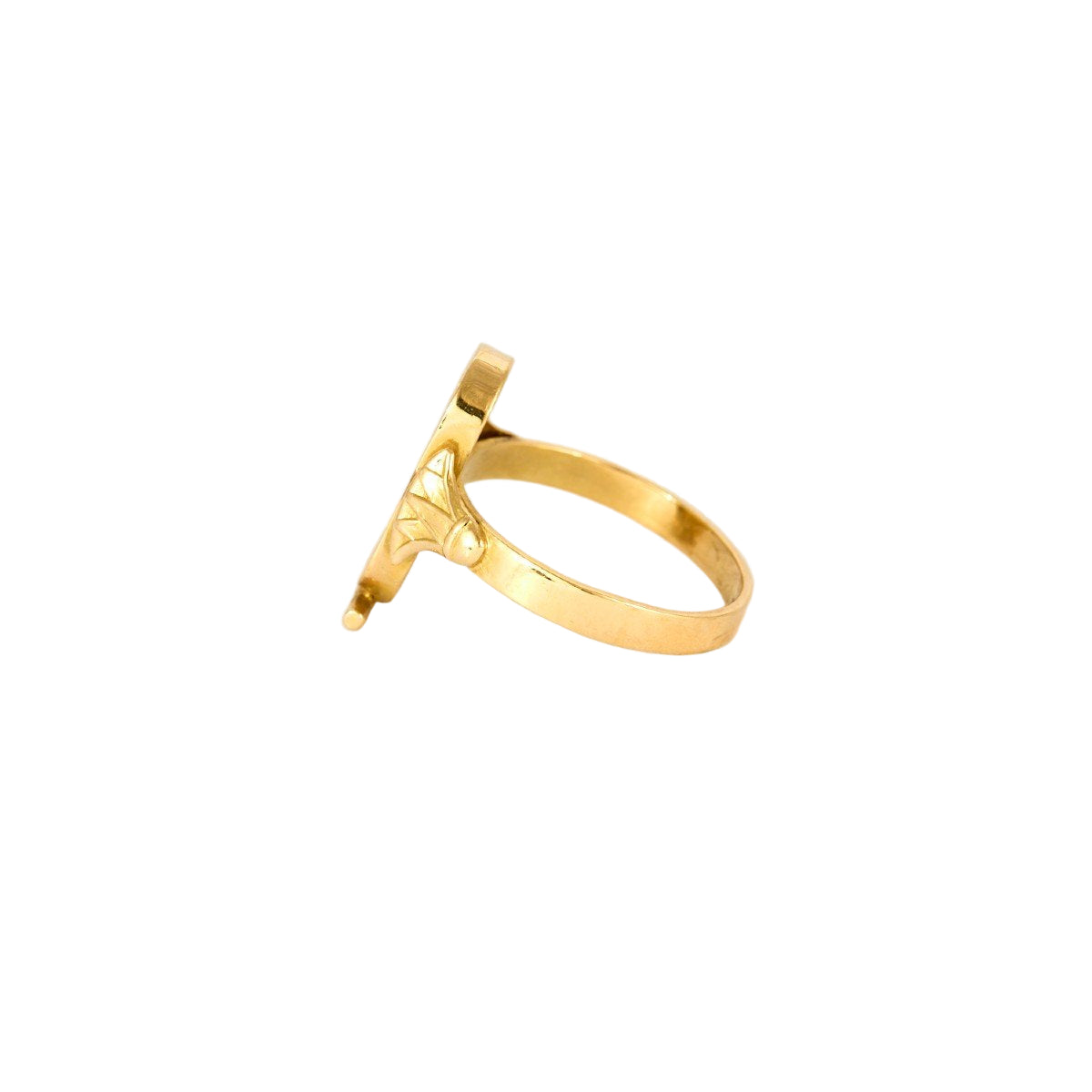 Bague Cartouche égyptien en or jaune - Castafiore
