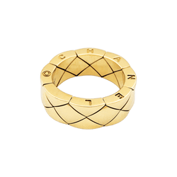 Bague CHANEL "Matelassé" en or jaune - Castafiore