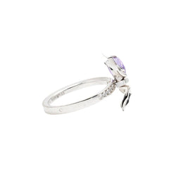 Bague CHAUMET Araignée "Attrape moi si tu m'aimes" en or blanc, améthyste, saphir rose et diamants - Castafiore