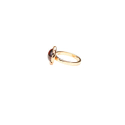 Bague CHAUMET "Class One Croisière" en or rose, cabochon de grenat et diamants - Castafiore