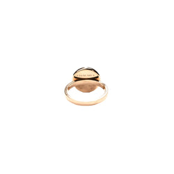 Bague CHAUMET "Class One Croisière" en or rose, cabochon de grenat et diamants - Castafiore