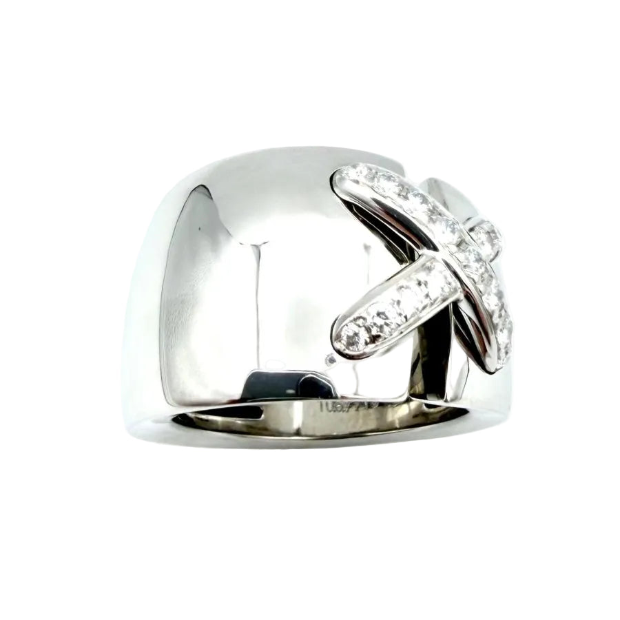 Bague CHAUMET. Collection "Liens" en or blanc et diamants - Castafiore