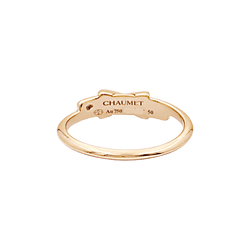 Bague CHAUMET "Jeux de Liens" en or rose et diamants - Castafiore