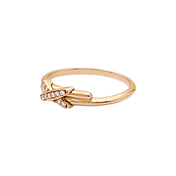 Bague CHAUMET "Jeux de Liens" en or rose et diamants - Castafiore