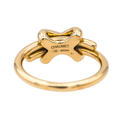 Bague Chaumet "Jeux de Liens" en or rose et diamants - Castafiore