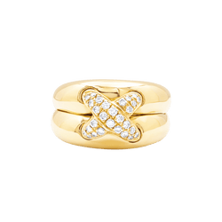 Bague CHAUMET "Liens" en or jaune et diamants - Castafiore
