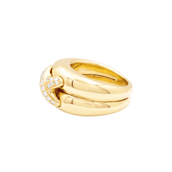 Bague CHAUMET "Liens" en or jaune et diamants - Castafiore