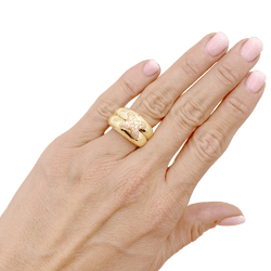 Bague CHAUMET "Liens" en or jaune et diamants - Castafiore