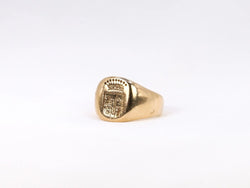 Bague chevalière ancienne en or et gravée aux armes du marquis d’Antin - Castafiore