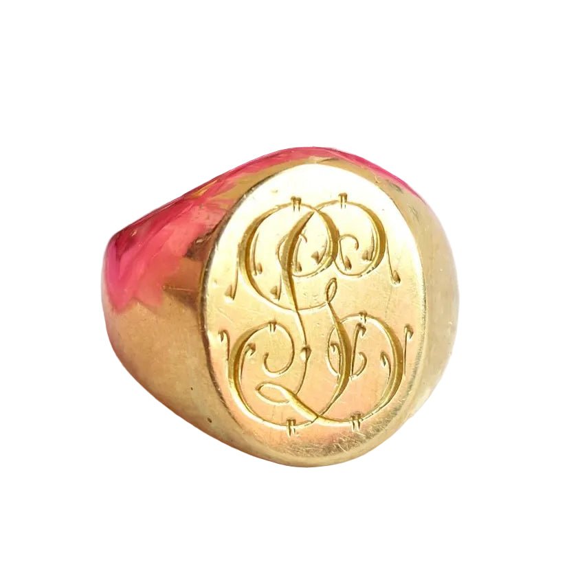 Bague Chevalière en or jaune - Castafiore