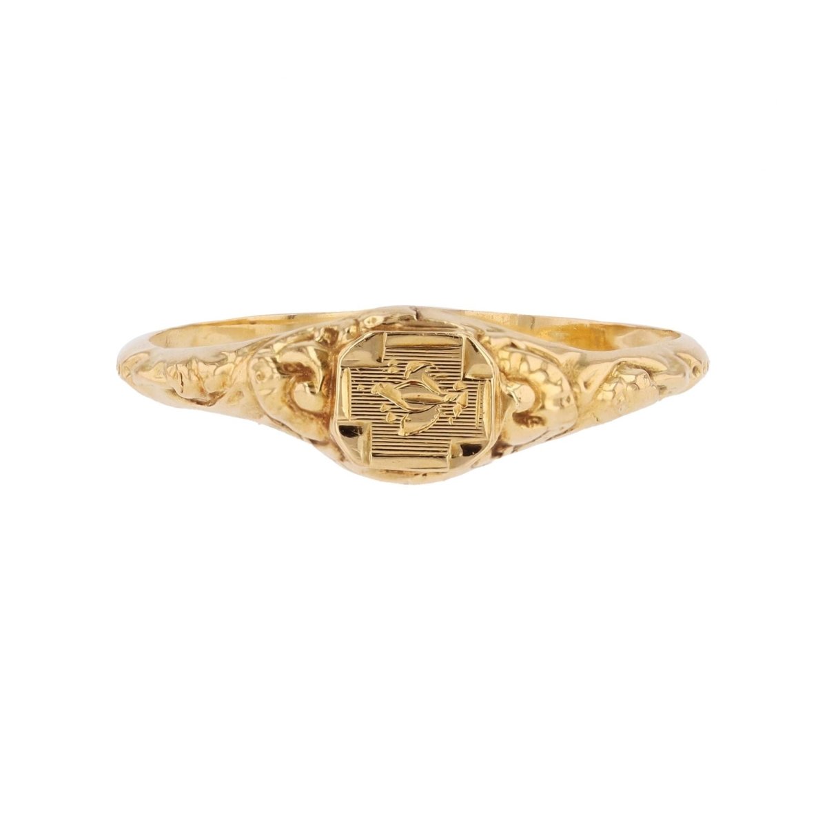 Bague Chevalière en or jaune - Castafiore