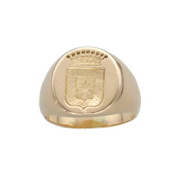 Bague Chevalière en or jaune - Castafiore