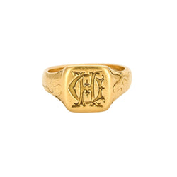 Bague Chevalière en or jaune - Castafiore