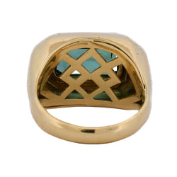 Bague Chevalière en or jaune et tourmaline - Castafiore
