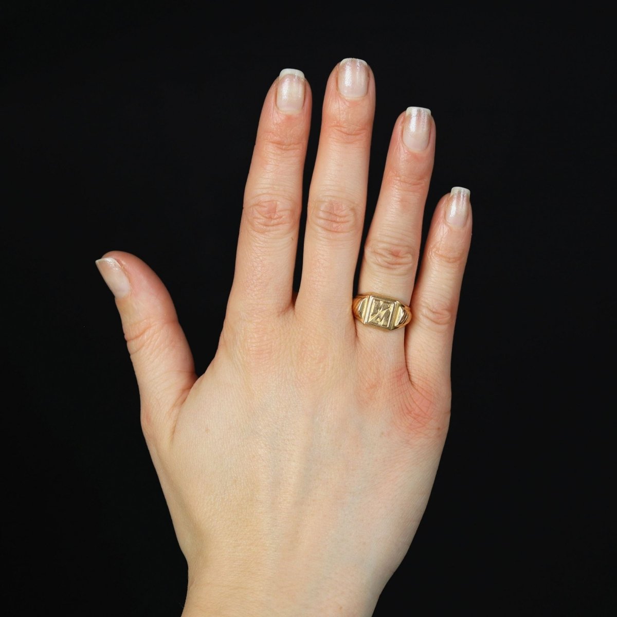 Bague Chevalière en or rose - Castafiore