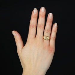 Bague Chevalière en or rose - Castafiore