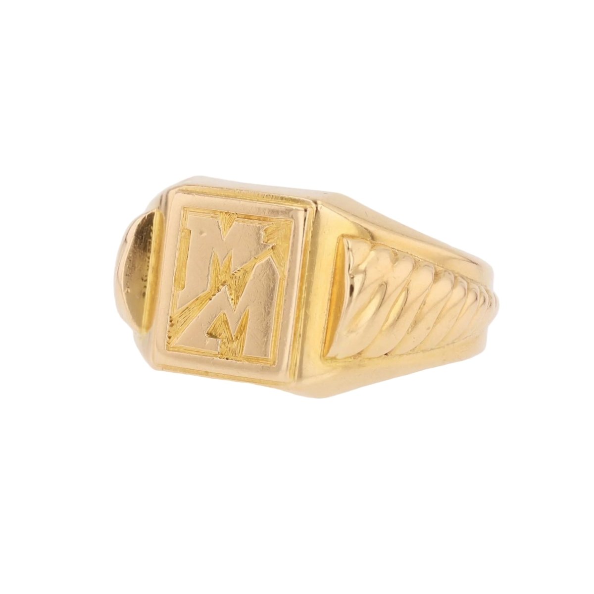 Bague Chevalière en or rose - Castafiore