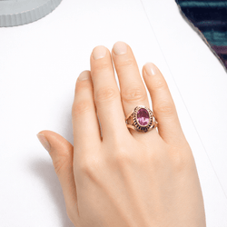 Bague Chevalière en or rose - Castafiore