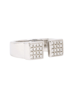 Bague Chevalière OMEGA "My Choice" en or jaune et diamants - Castafiore
