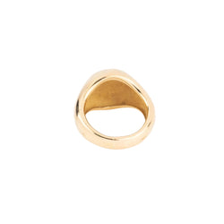 Bague chevalière or jaune 18k signée de la maison Chaumet - Castafiore