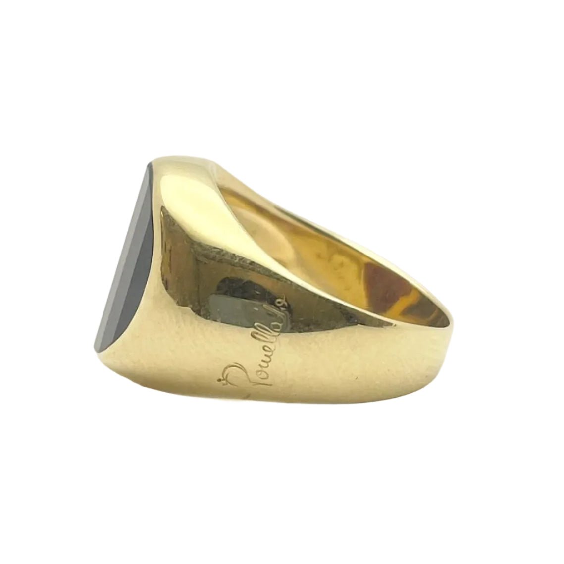 Bague Chevalière POMELLATO en or jaune et grenat - Castafiore