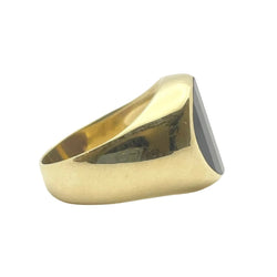 Bague Chevalière POMELLATO en or jaune et grenat - Castafiore
