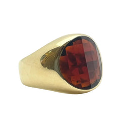 Bague Chevalière POMELLATO en or jaune et grenat - Castafiore