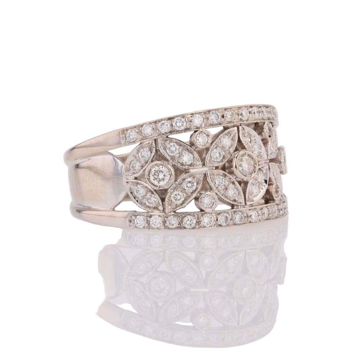 Bague CHIMENTO en or blanc et diamants - Castafiore