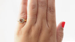 Bague CHOPARD Happy Diamonds motif cœur en or jaune et diamants - Castafiore