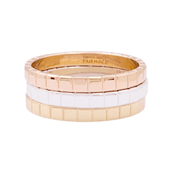 Bague Chopard Ice Cube Or Blanc - Castafiore