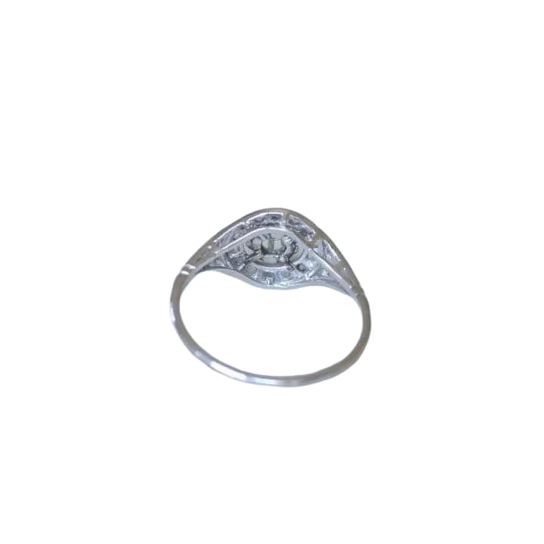 Bague Cible Art Deco Diamants - Castafiore