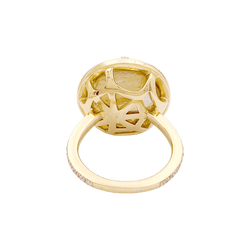 Bague Cocktail CHAUMET "Attrape Moi Si Tu M’aimes" en or jaune, quartz et diamants - Castafiore