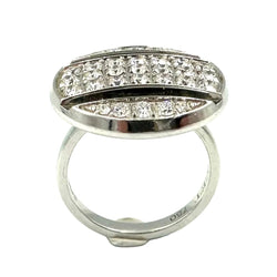 Bague Cocktail CHAUMET "Class One Croisière" en or blanc et diamants - Castafiore