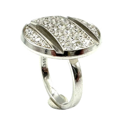 Bague Cocktail CHAUMET "Class One Croisière" en or blanc et diamants - Castafiore
