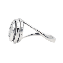 Bague Cocktail CHOPARD "Happy Émotion" en or blanc et diamants - Castafiore