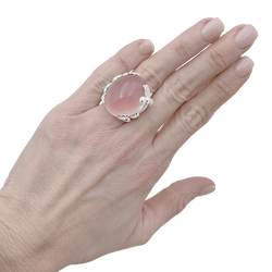 Bague Cocktail DIOR "Gourmande" en or blanc, quartz et diamants - Castafiore