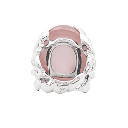 Bague Cocktail DIOR "Gourmande" en or blanc, quartz et diamants - Castafiore
