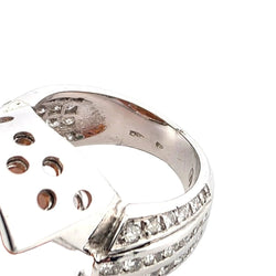 Bague Cocktail en or blanc, opale et diamants - Castafiore