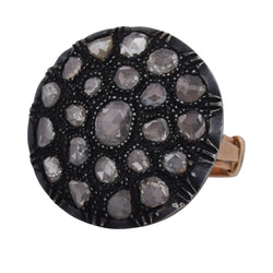 Bague Cocktail en or jaune, argent et diamants - Castafiore